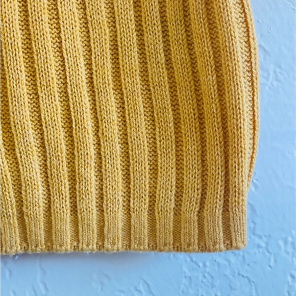 American Eagle Ribbed Button Sweater Tank in Mustard - Size : M - Picture 7 of 10
